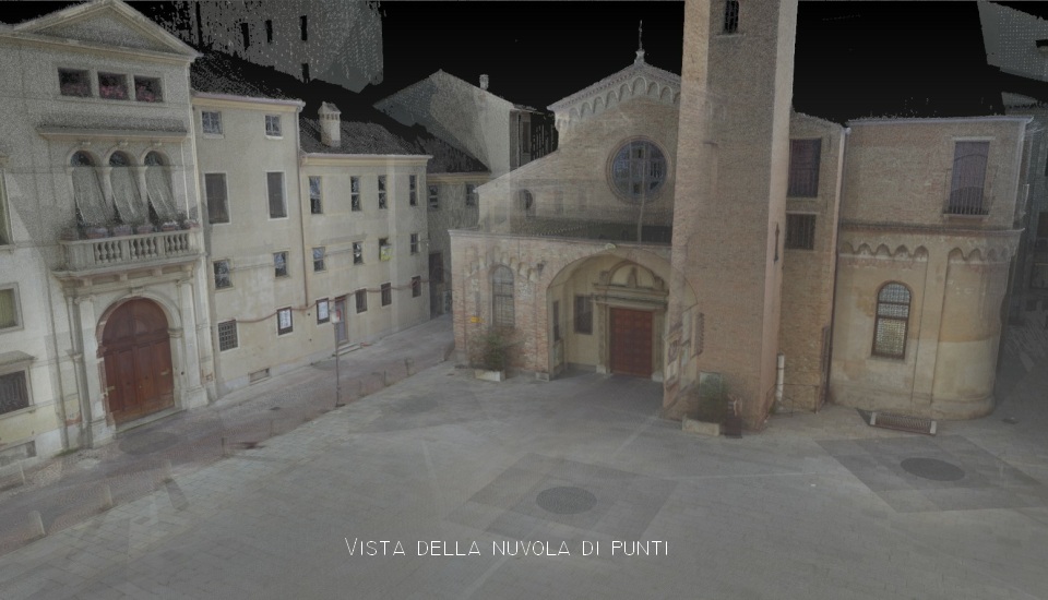 Nuvola punti laser scanner Brescia